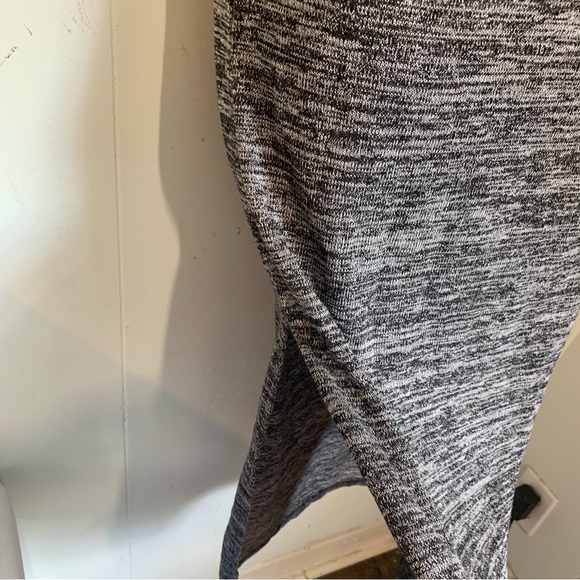 Forever 21 Gray, Black Short sleeve double sided slit maxi dress size small - Picture 6 of 11